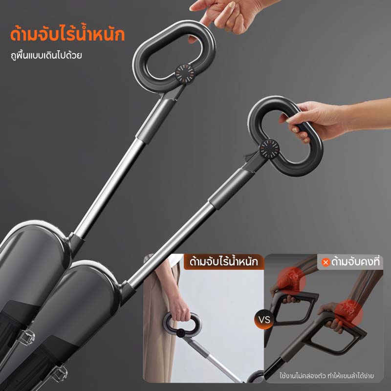 UWANT D700 Wet and Dry Vacuum เครื่องดูดฝุ่นถูพื้น เส้นผมพันกันเป็น 0 ล้างด้วยน้ำร้อน 100℃