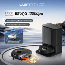 Uwant U300 Robot Vacuum and Mop Cleaner หุ่นยนต์ดูดฝุ่น ถูพื้น ซักผ้าถู อบผ้าแห้ง